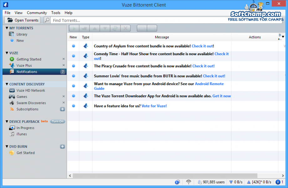 free download torrents for vuze